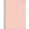 Foto ilustrativa Caderno Espiral Capa Dura Universitário Connect 16 Matérias Happy 256 Folhas