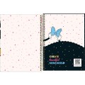 Foto ilustrativa Caderno Espiral Capa Dura Universitário Connect 16 Matérias Minnie 256 Folhas