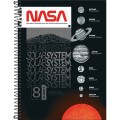 Foto ilustrativa Caderno Espiral Capa Dura Universitário Connect 16 Matérias Nasa 256 Folhas