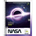 Foto ilustrativa Caderno Espiral Capa Dura Universitário Connect 16 Matérias Nasa 256 Folhas