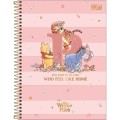 Foto ilustrativa Caderno Espiral Capa Dura Universitário Connect 20 Matérias Pooh 320 Folhas