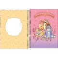 Foto ilustrativa Caderno Espiral Capa Dura Universitário Top 10 Matérias Pooh 120 Folhas