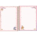 Foto ilustrativa Caderno Espiral Capa Dura Universitário Top 10 Matérias Pooh 120 Folhas