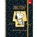 Foto ilustrativa Caderno Espiral Capa Dura Universitário Top 10 Matérias Snoopy 120 Folhas