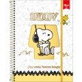 Foto ilustrativa Caderno Espiral Capa Dura Universitário Top 10 Matérias Snoopy 120 Folhas