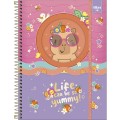 Foto ilustrativa Caderno Espiral Capa Dura Universitário Top com Janela Capyclub 1 Matéria 60 Folhas