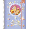 Foto ilustrativa Caderno Espiral Capa Dura Universitário Top com Janela Capyclub 1 Matéria 60 Folhas