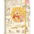 Foto ilustrativa Caderno Espiral Capa Dura Universitário Top com Janela Pooh 1 Matéria 60 Folhas