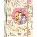 Foto ilustrativa Caderno Espiral Capa Dura Universitário Top com Janela Pooh 1 Matéria 60 Folhas