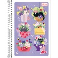 Foto ilustrativa Caderno Espiral Capa Flexível 1/4 D+ 96 Folhas