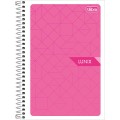 Foto ilustrativa Caderno Espiral Capa Flexível 1/4 Lunix 48 Folhas
