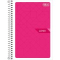 Foto ilustrativa Caderno Espiral Capa Flexível 1/4 Lunix 48 Folhas