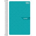 Foto ilustrativa Caderno Espiral Capa Flexível 1/4 Lunix 48 Folhas