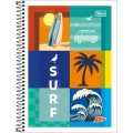 Foto ilustrativa Caderno Espiral Capa Flexível Universitário 1 Matéria D+ 96 Folhas