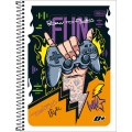 Foto ilustrativa Caderno Espiral Capa Flexível Universitário 1 Matéria D+ 96 Folhas