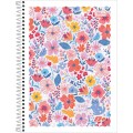 Foto ilustrativa Caderno Espiral Capa Flexível Universitário 1 Matéria D+ Feminino 96 Folhas