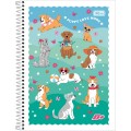 Foto ilustrativa Caderno Espiral Capa Flexível Universitário 1 Matéria D+ Feminino 96 Folhas