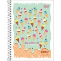 Foto ilustrativa Caderno Espiral Capa Flexível Universitário 1 Matéria Zoom+ Feminino 96 Folhas