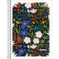 Foto ilustrativa Caderno Espiral Capa Flexível Universitário 1 Matéria Zoom+ Feminino 96 Folhas
