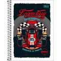 Foto ilustrativa Caderno Espiral Capa Flexível Universitário 1 Matéria Zoom+ Masculino 96 Folhas