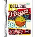 Foto ilustrativa Caderno Espiral Capa Flexível Universitário 1 Matéria Zoom+ Masculino 96 Folhas
