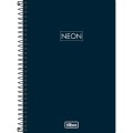 Foto ilustrativa Caderno Espiral Capa Plástica 1/4 Neon Fit Masculino 80 Folhas