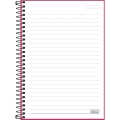 Foto ilustrativa Caderno Espiral Capa Plástica 1/4 Neon Pink 80 Folhas
