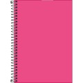 Foto ilustrativa Caderno Espiral Capa Plástica 1/4 sem Pauta Neon Pink 80 Folhas