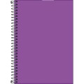 Foto ilustrativa Caderno Espiral Capa Plástica 1/4 sem Pauta Neon Roxo 80 Folhas