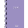 Foto ilustrativa Caderno Espiral Capa Plástica 1/8 Neon Fit Feminino 80 Folhas