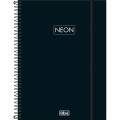 Foto ilustrativa Caderno Espiral Capa Plástica Universitário 1 Matéria Neon Fit Masculino 80 Folhas