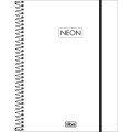 Foto ilustrativa Caderno Espiral Capa Plástica Universitário 1 Matéria Neon Fit Masculino 80 Folhas