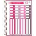 Foto ilustrativa Caderno Executivo Espiral Capa Dura Universitário Cambridge Pink 80 Folhas