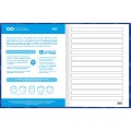 Foto ilustrativa Caderno Pauta Ampliada Brochura Capa Dura Tilibra Neuro 48 Folhas