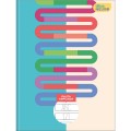 Foto ilustrativa Caderno Pauta Ampliada Brochura Capa Dura Tilibra Neuro 48 Folhas