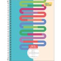 Foto ilustrativa Caderno Pauta Ampliada Universitário Capa Dura Tilibra Neuro 80 Folhas