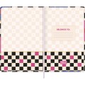 Foto ilustrativa Caderno Pontilhado Costurado Capa Dura Fitto G Check Pop 90 Gramas 80 Folhas