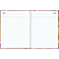 Foto ilustrativa Caderno Quadriculado 1x1 cm Brochura Capa Dura Princesas 40 Folhas