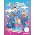Foto ilustrativa Caderno Quadriculado 1x1 cm Brochura Capa Dura Spice Kids 40 Folhas