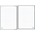 Foto ilustrativa Caderno Quadriculado 1x1 cm Espiral Capa Dura Universitário D+ 96 Folhas