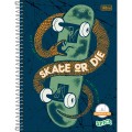 Foto ilustrativa Caderno Quadriculado 1x1 cm Espiral Capa Dura Universitário Spice 80 Folhas