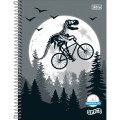 Foto ilustrativa Caderno Quadriculado 1x1 cm Espiral Capa Dura Universitário Spice 80 Folhas