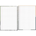 Foto ilustrativa Caderno Quadriculado 1x1 cm Espiral Capa Dura Universitário Zoom+ 96 Folhas