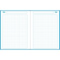 Foto ilustrativa Caderno Quadriculado 1x1cm Brochura Capa Dura D+ Azul 96 Folhas