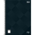 Foto ilustrativa Caderno Quadriculado 5x5 mm Espiral Capa Dura Universitário Zip 96 Folhas
