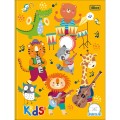 Foto ilustrativa Caderno Quadriculado 7x7 mm Brochura Capa Dura Kids 40 Folhas