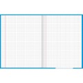Foto ilustrativa Caderno Quadriculado 7x7 mm Brochura Capa Dura Zoom+ Azul 96 Folhas