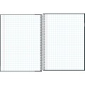 Foto ilustrativa Caderno Quadriculado 7x7 mm Espiral Capa Dura Universitário D+ 96 Folhas