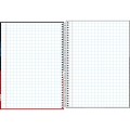 Foto ilustrativa Caderno Quadriculado 7x7 mm Espiral Capa Dura Universitário D+ 96 Folhas