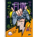Foto ilustrativa Caderno Quadriculado 7x7 mm Espiral Capa Dura Universitário D+ 96 Folhas